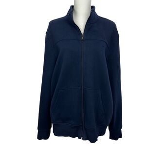 Michael Kors Women’s Full Zip Sweatshirt Sz XL Navy Blue NO Size/Material Tag